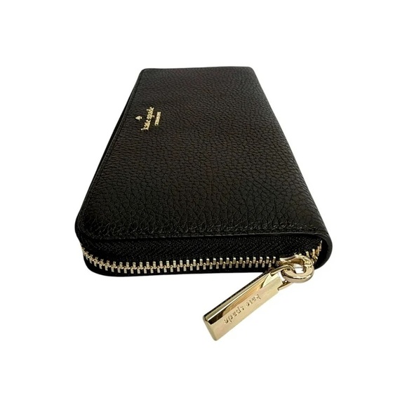 Kate Spade Leila Large Continental Black Textured Wallet- WLR00392 - Picture 2 of 3